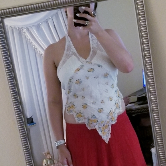 Urban Outfitters Lace Floral Tank Top - Picture 8 of 9